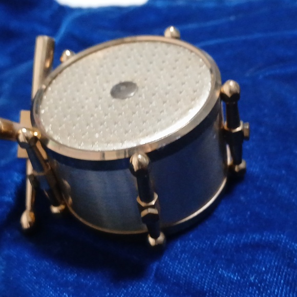 Antique Brass Drum Desk Analog Thermometer Made in France - Picture 12 of 12